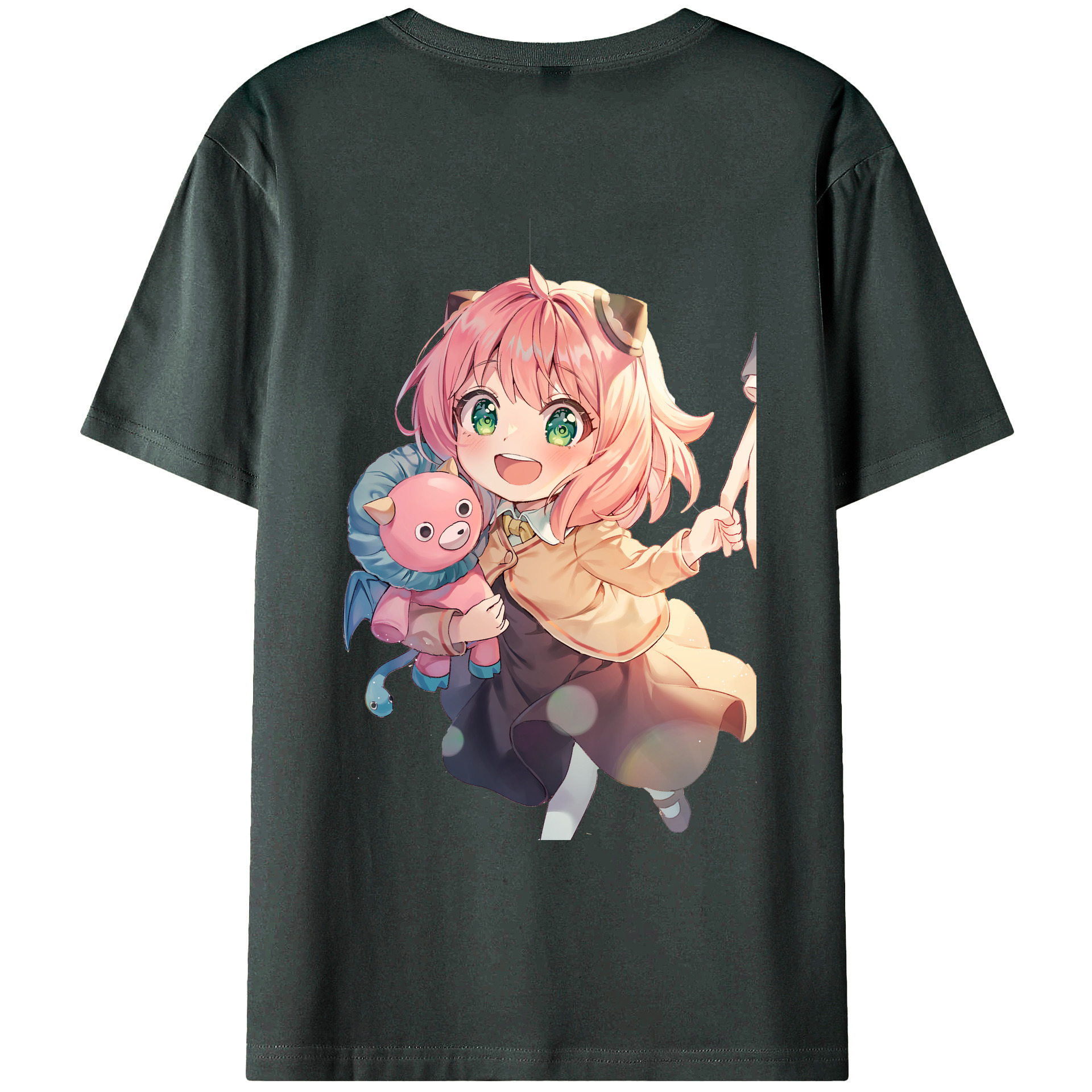 （画像用） SPY×FAMILY间谍家家酒 綿100％ メンズ半袖Tシャツ（バックプリント） 通気性